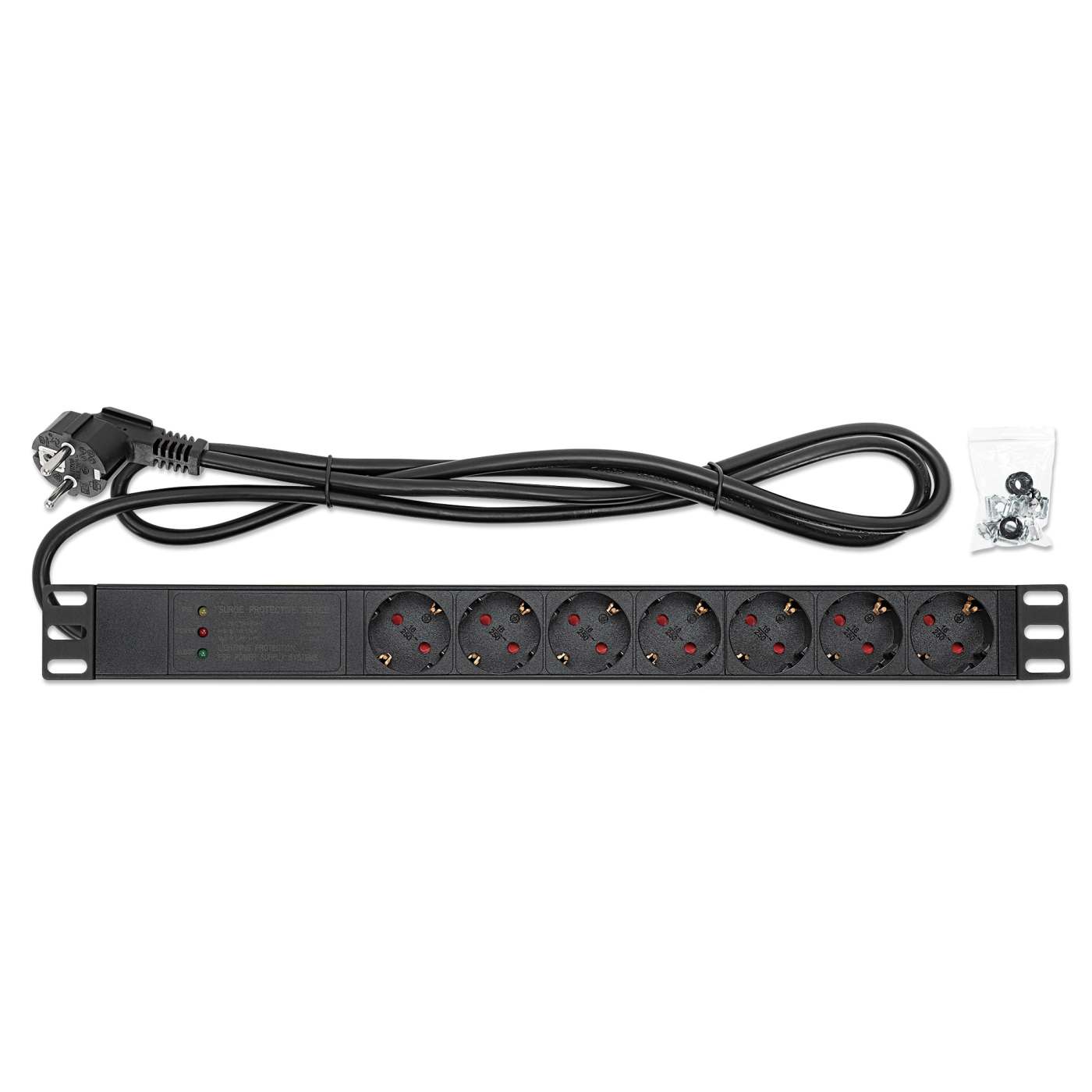 19" 1U Rackmount 7-Output Power Distribution Unit (PDU) / Surge Protector Image 6