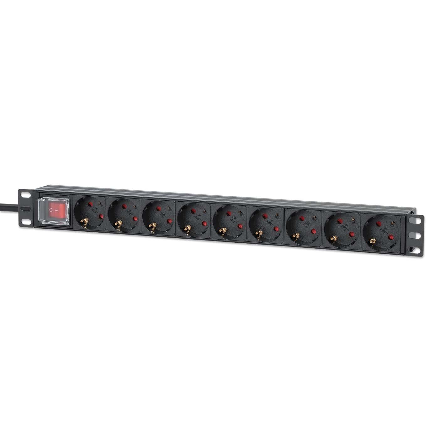 19" 1U Rackmount 9-Output Power Distribution Unit (PDU) Image 1