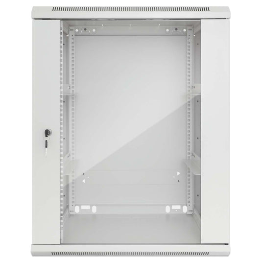 19" Wallmount Cabinet, 15U, 450 mm (17.7 in.) Depth, Gray Image 3