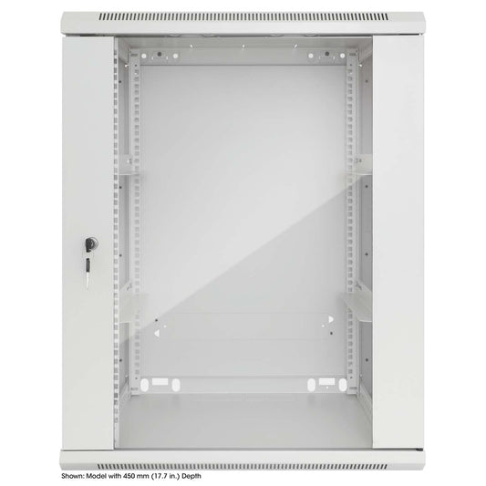 19" Wallmount Cabinet, 15U, 600 mm (23.6 in.) Depth, Gray Image 3