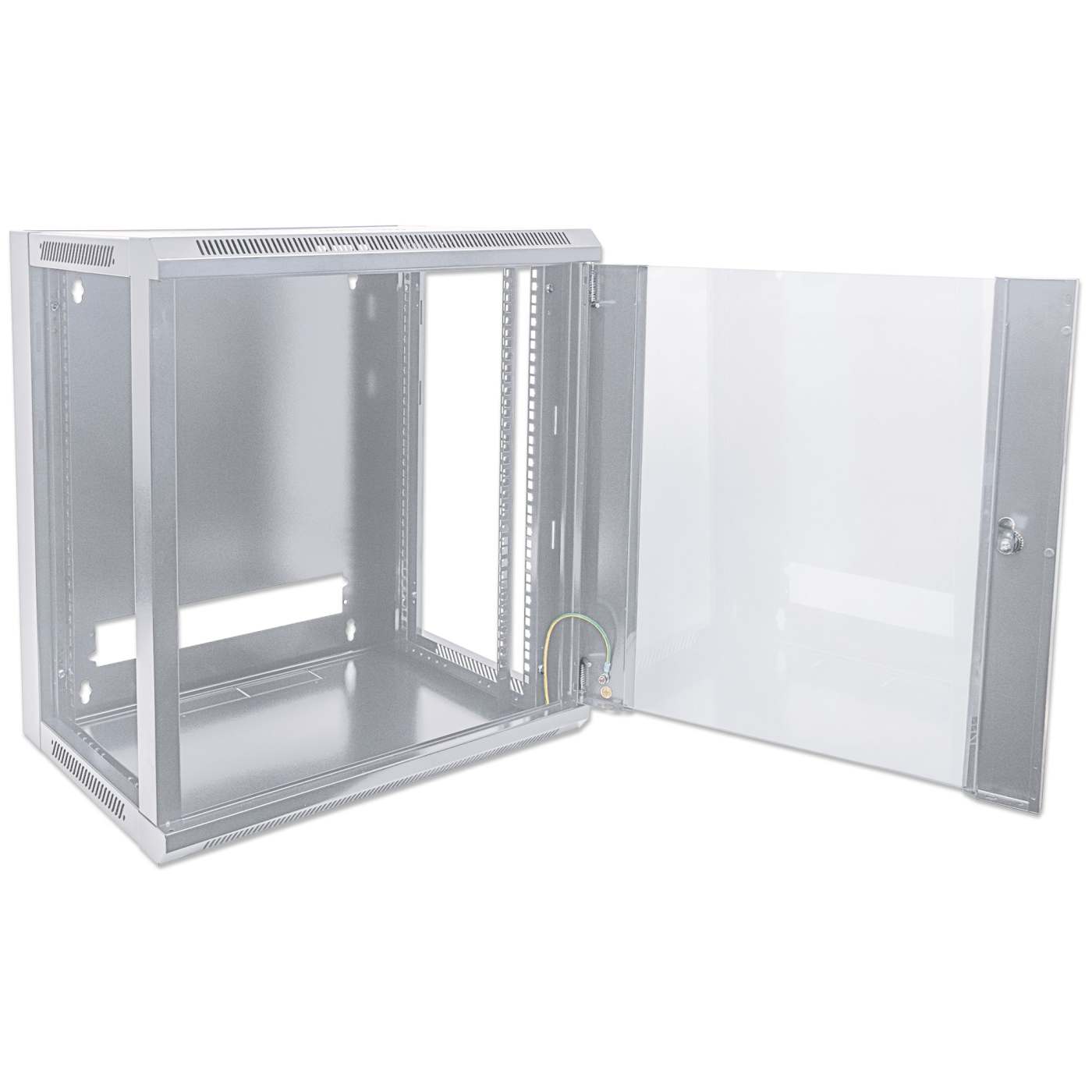 19" Wallmount Cabinet, 9U, 450 mm (17.7 in.) Depth, Gray Image 8