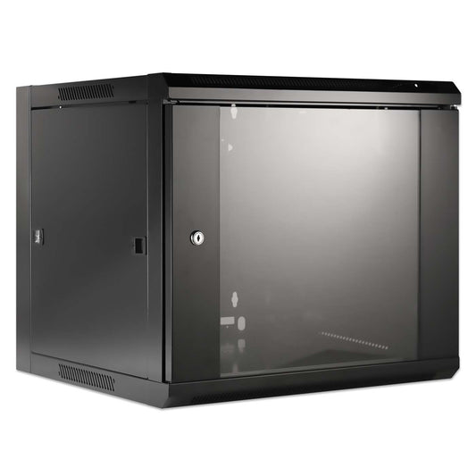 19" Wallmount Cabinet, 9U, 600 mm (23.6 in.) Depth, Black Image 2