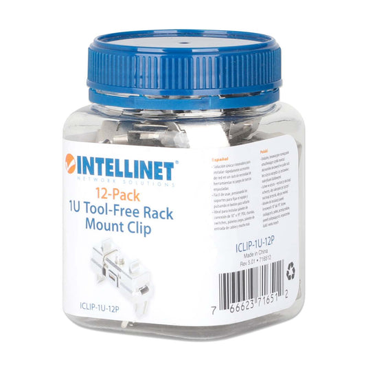 1U Tool-Free Rack Mount Clip, 12-Pack Packaging Image 2