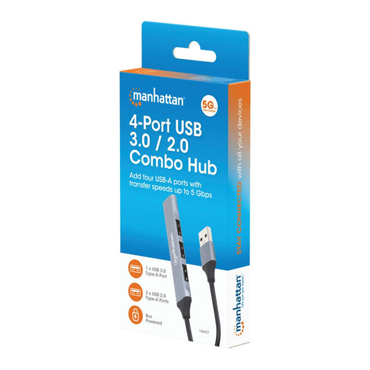 4-Port USB 3.0 / 2.0 Combo Hub Packaging Image 2