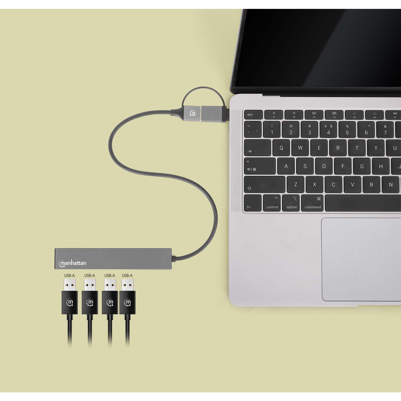 4-Port USB 3.0 Type-C / Type-A Combo Hub Image 7