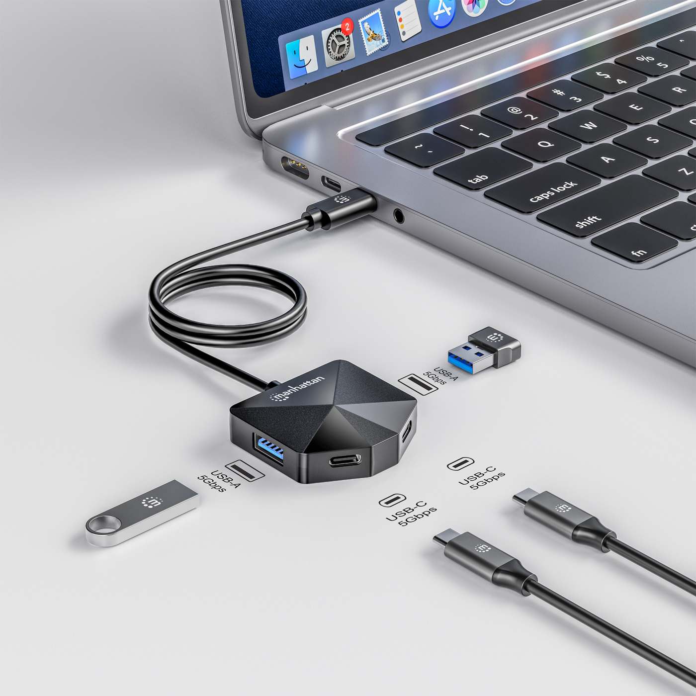 4-Port USB 3.0 Type-C / Type-A Combo Hub 2x2 Image 3
