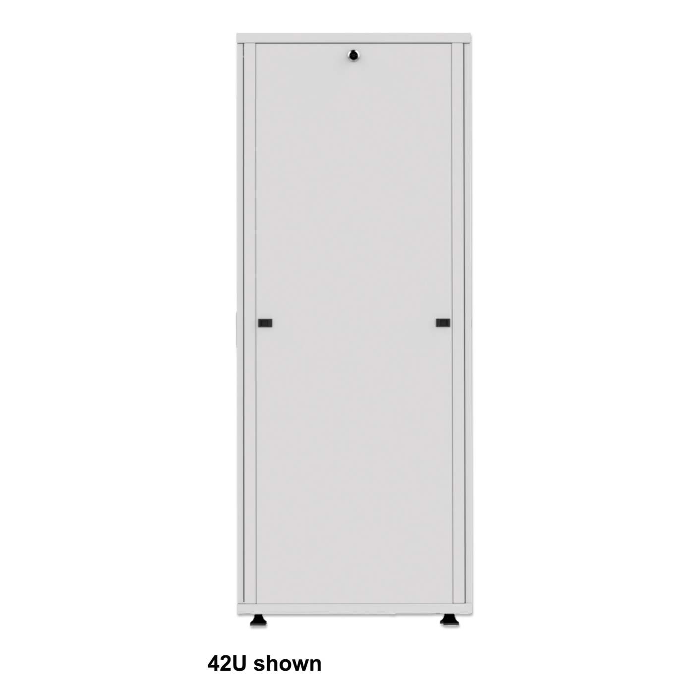 Basic 19" Server Cabinet, 26U, 1000 (D) x 600 (W) x 1308 (H) mm, Gray Image 4