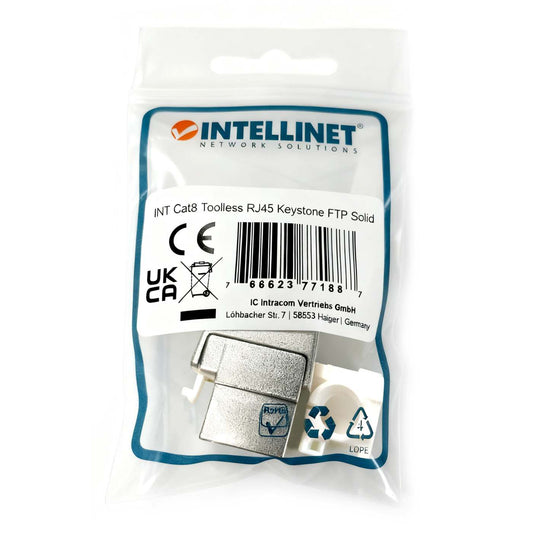 Cat8.1 40G Shielded Toolless Keystone Jack Packaging Image 2