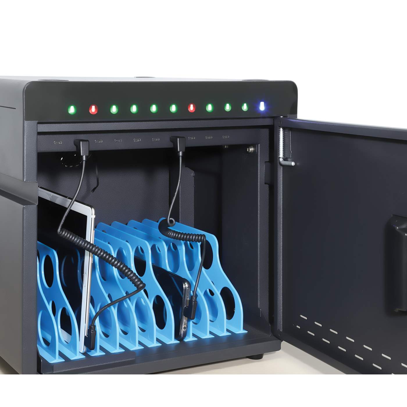 Coiled USB-A to USB-C Charging Cable Image 7