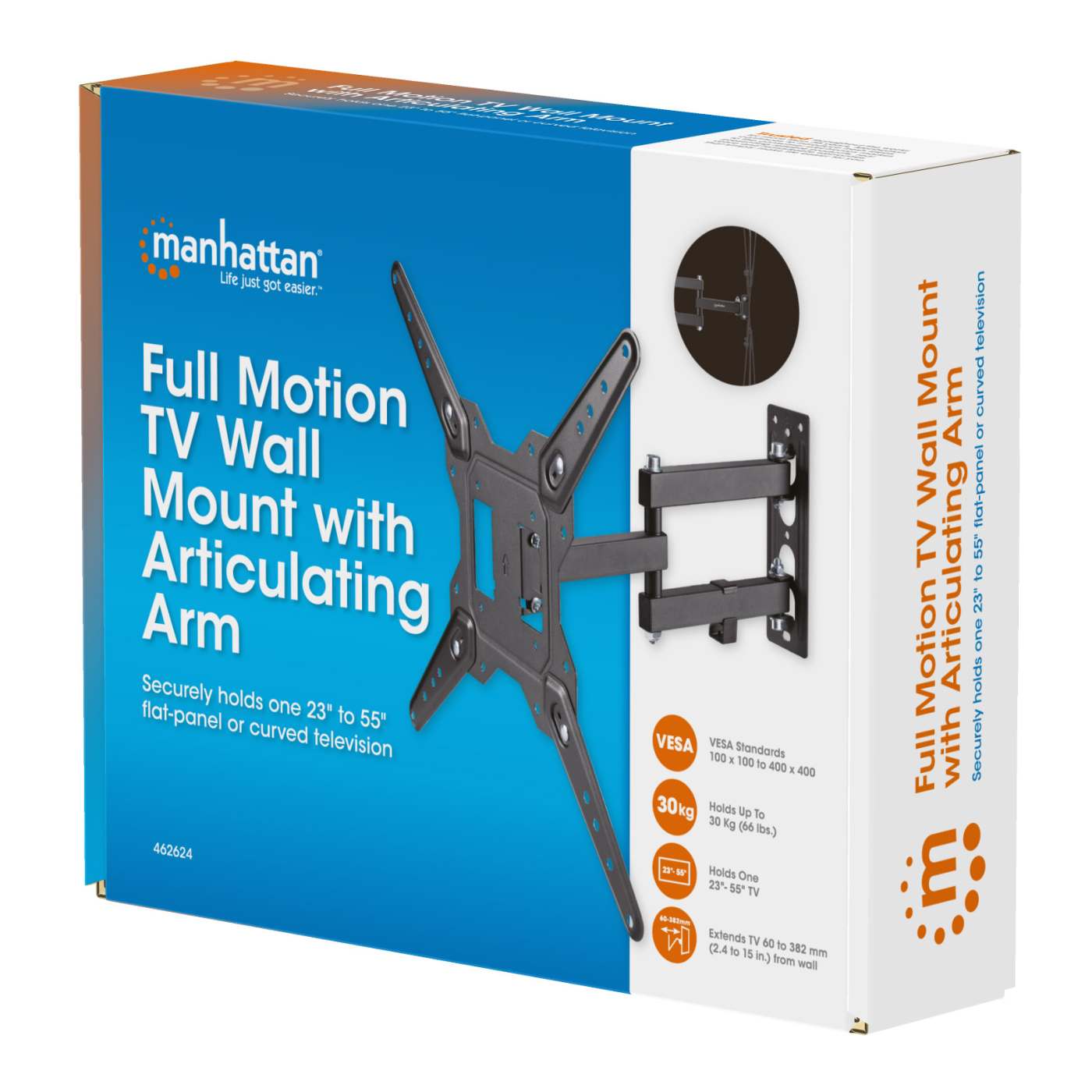 Full Motion TV Wall Mount with Articulating Arm Packaging Image 2