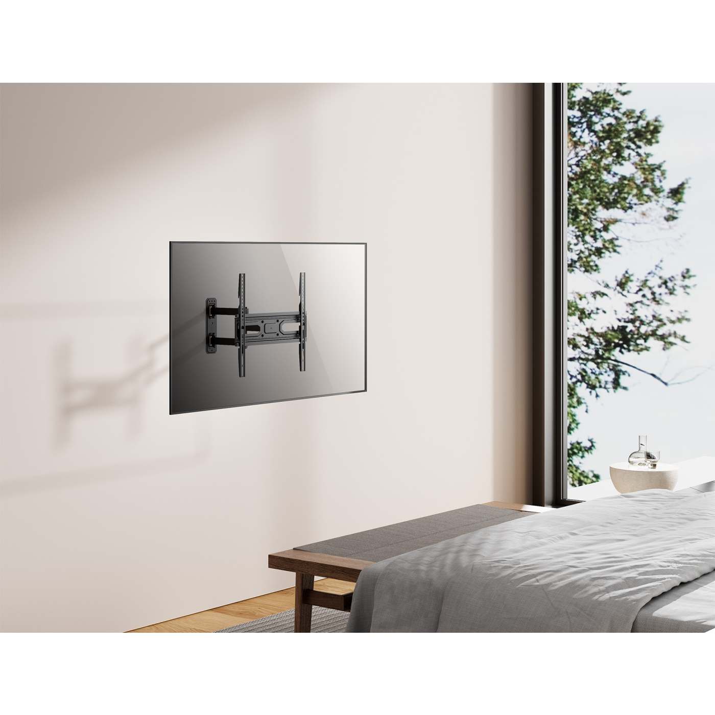 Full-Motion TV Wall Mount with Post-Leveling Adjustment, for 32" to 55" Image 5