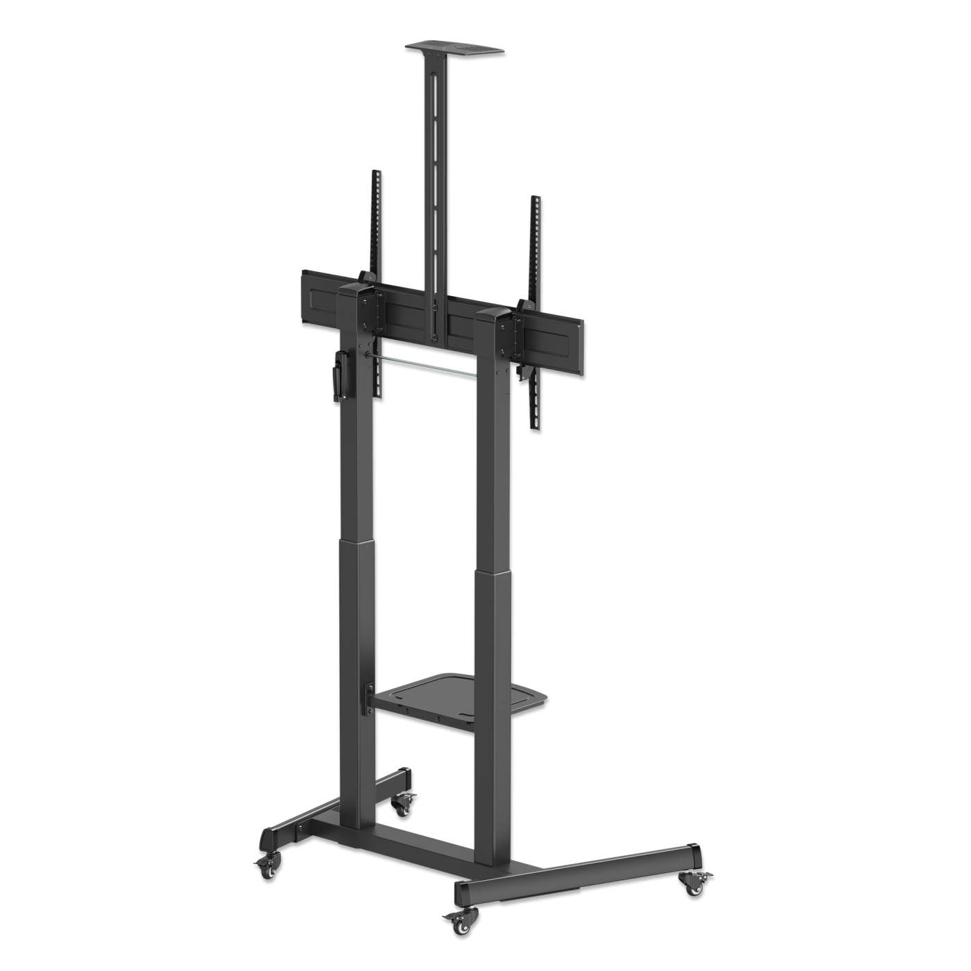 Large-Screen Multimedia TV Cart with Tool-Free Height Adjustment, for 60" to 120" Displays Image 7