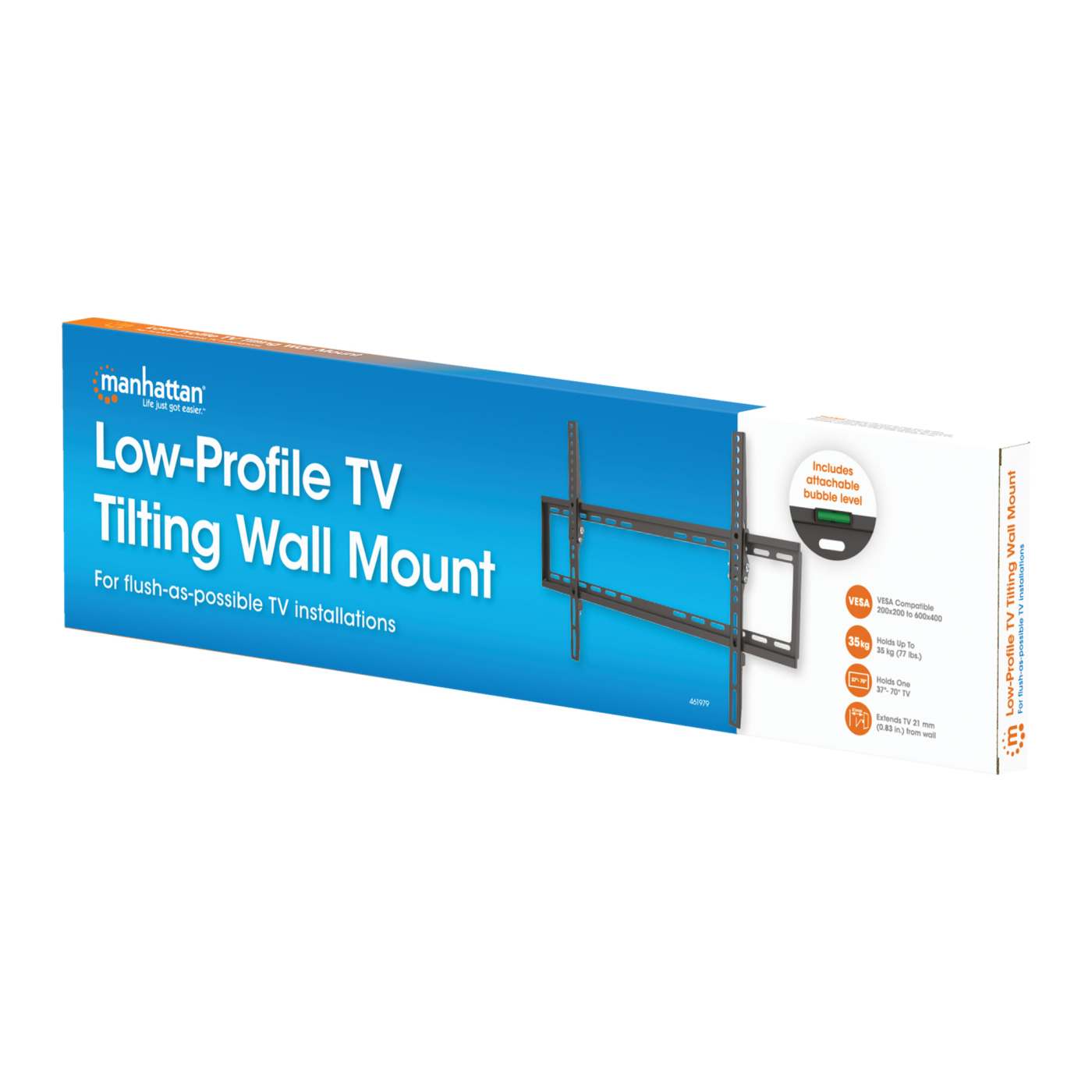 Low-Profile TV Tilting Wall Mount Packaging Image 2