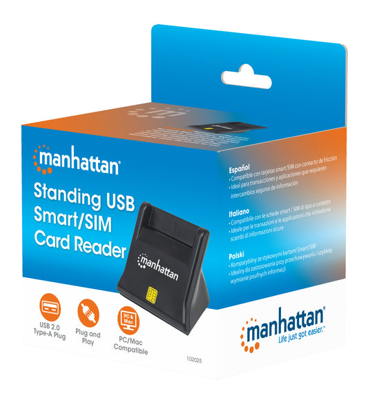 Standing USB-A Smart Card Reader Packaging Image 2