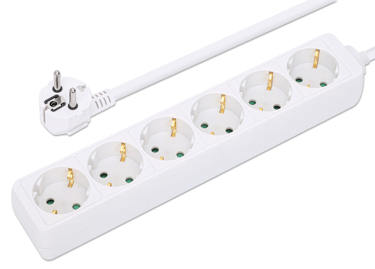 EU Power Strip with 6 Outlets Image 7