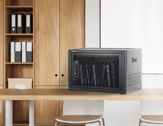 12-Port USB-C Desktop Charging Cabinet - 65W per Port Image 2