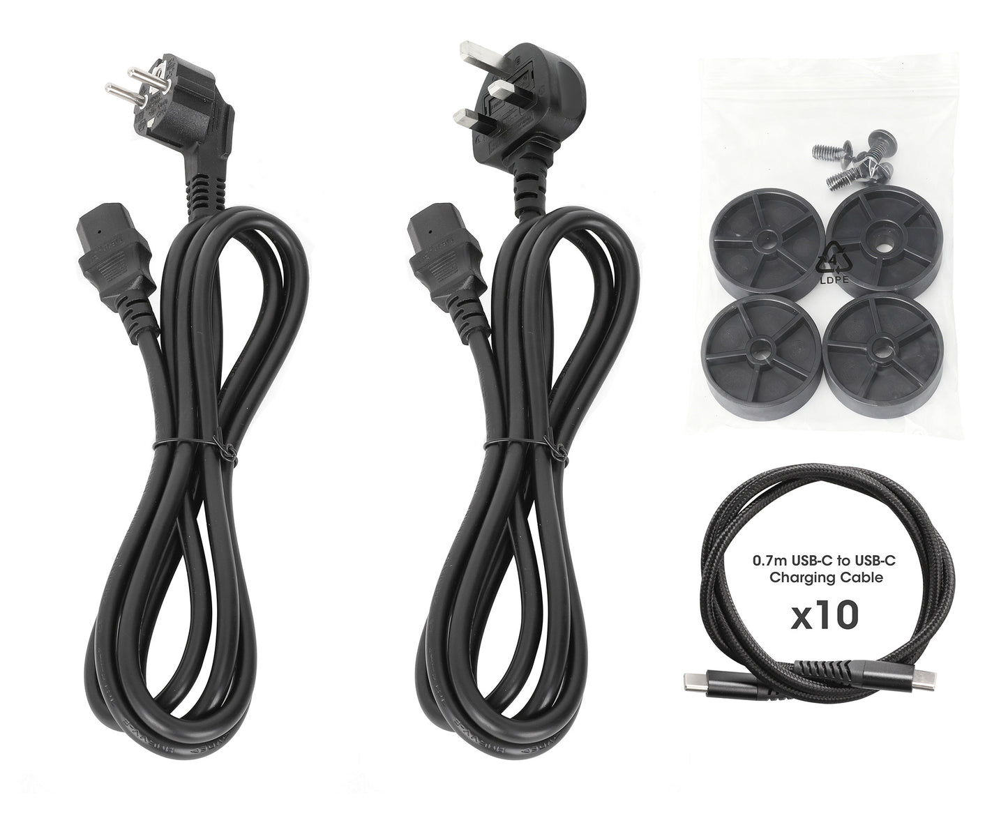10-Port USB-C Desktop Charging Cabinet - 30W per Port Image 12