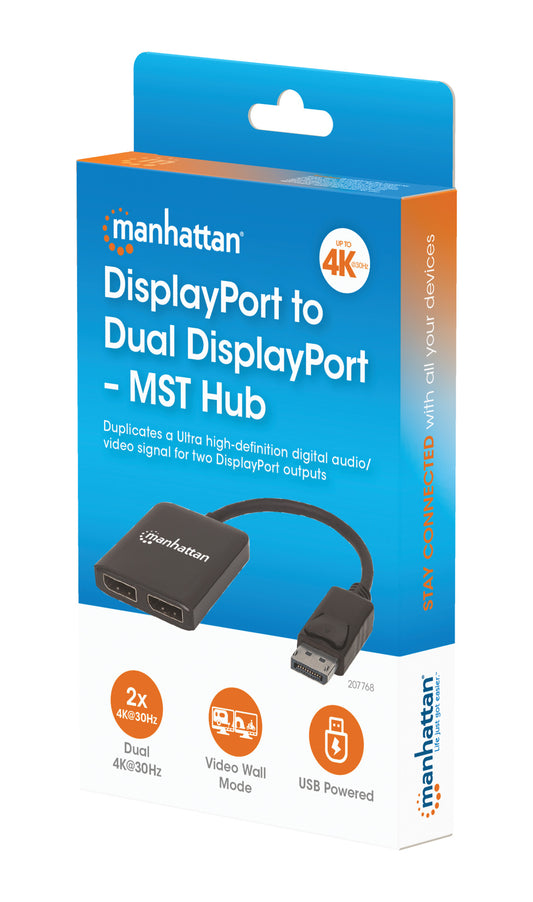 DisplayPort to Dual DisplayPort - MST Hub Packaging Image 2