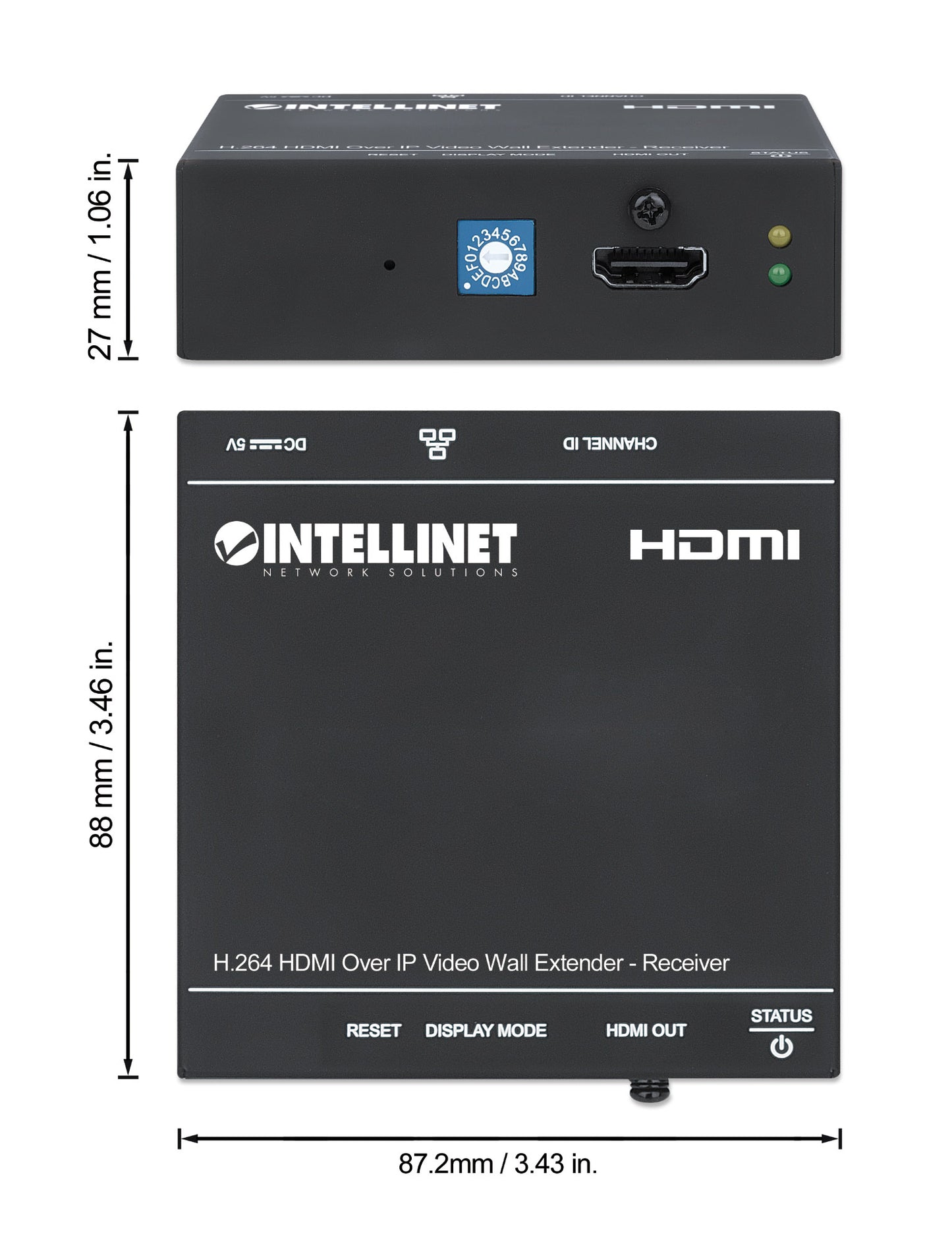 H.264 HDMI Over IP Video Wall Extender - Receiver Image 8