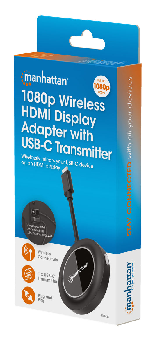 1080p Wireless HDMI Display Adapter / USB-C Transmitter (Requires Presentation Kit) Packaging Image 2