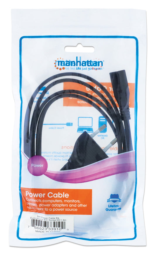 EU Power Cable C7 to CEE 7/16, 1.8 m Packaging Image 2