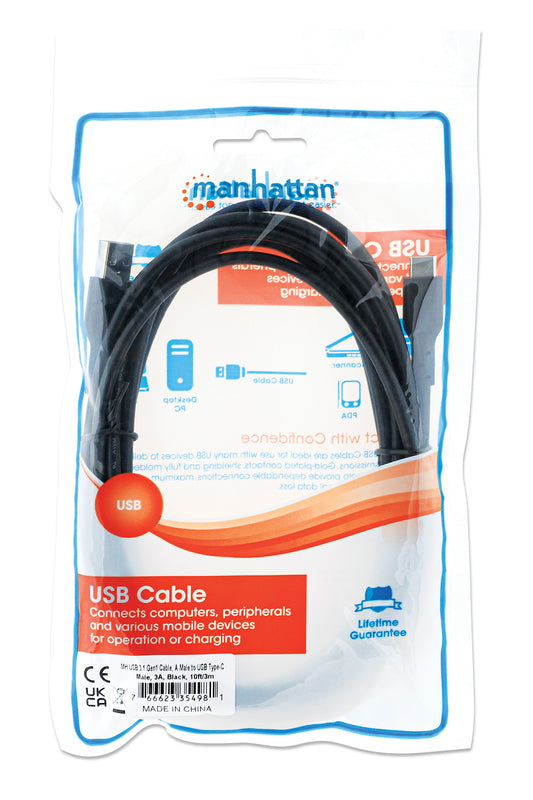 USB 3.0 Type-A to Type-C Device Cable Packaging Image 2