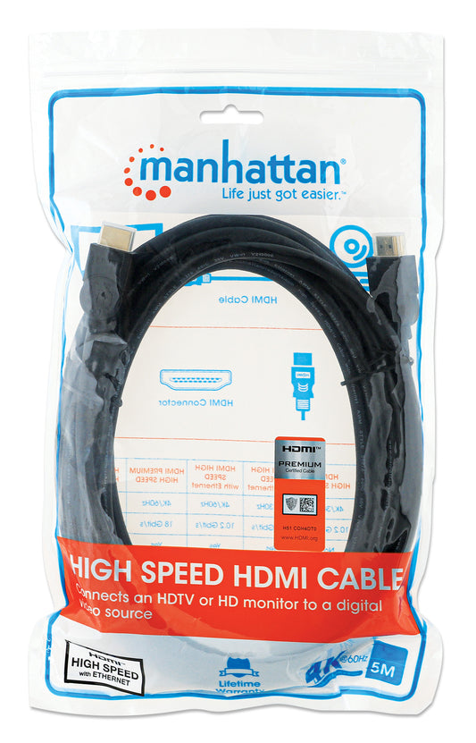 4K@60Hz Certified Premium High Speed HDMI Cable with Ethernet, 5 m (15 ft.) Packaging Image 2