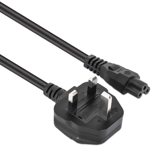 UK Power Cable C5 to BS1363, 1.8 m Image 2