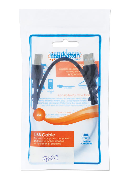 Hi-Speed USB B Data + Charging Cable Packaging Image 2