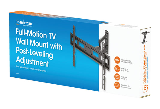 Full-Motion TV Wall Mount with Post-Leveling Adjustment, for 37" to 70" Displays Packaging Image 2