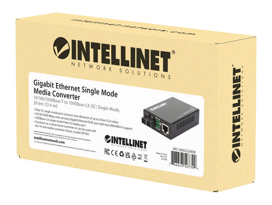 Gigabit Ethernet Single-Mode Media Converter Packaging Image 2