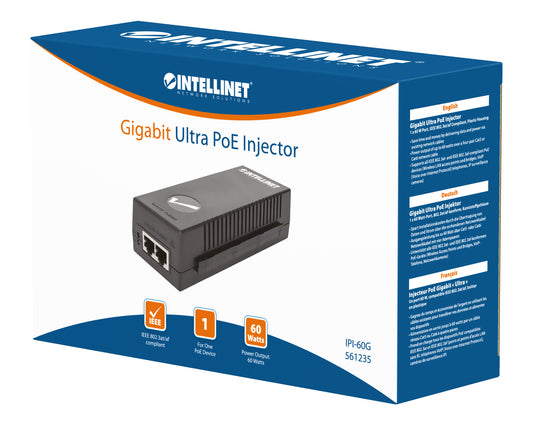 Gigabit Ultra PoE Injector 60W Packaging Image 2
