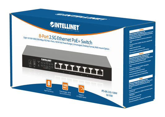 8-Port 2.5G Ethernet PoE+ Switch Packaging Image 2
