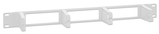 19" Cable Management Panel, 1U, Gray Image 2