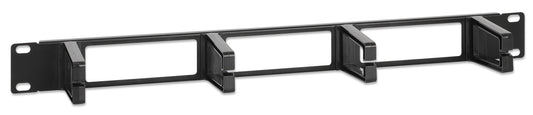 19" Cable Management Panel, 1U, Black Image 2