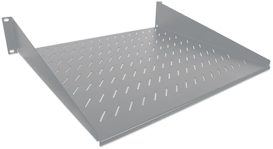19" Cantilever Shelf, 2U, 400 mm (15.8 in.) Depth, Gray Image 2