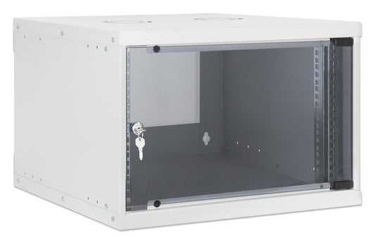 6U 19" Wall Mount Network Cabinet, Basic Line, 400 mm Depth, Gray Image 2