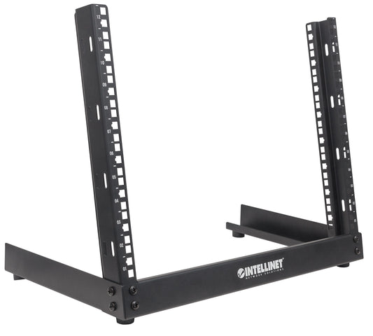 19" Desktop 2-Post Open Frame Network Rack, 12U Image 2
