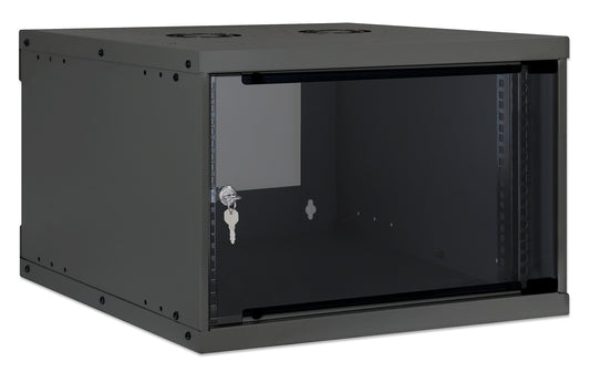6U 19" Wall Mount Network Cabinet, Basic Line, 560 mm Depth, Black Image 2
