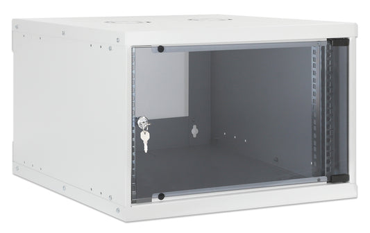 6U 19" Wall Mount Network Cabinet, Basic Line, 560 mm Depth, Gray Image 2