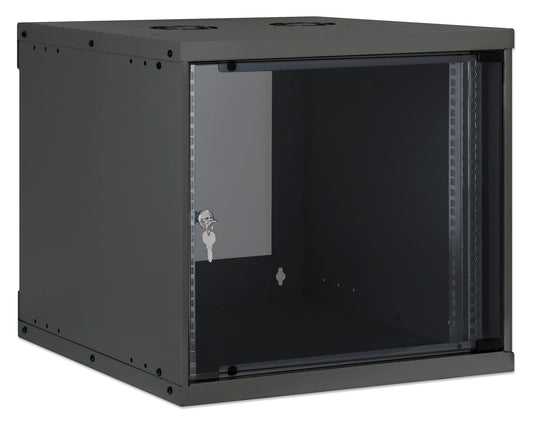9U 19" Wall Mount Network Cabinet, Basic Line, 560 mm Depth, Black Image 2