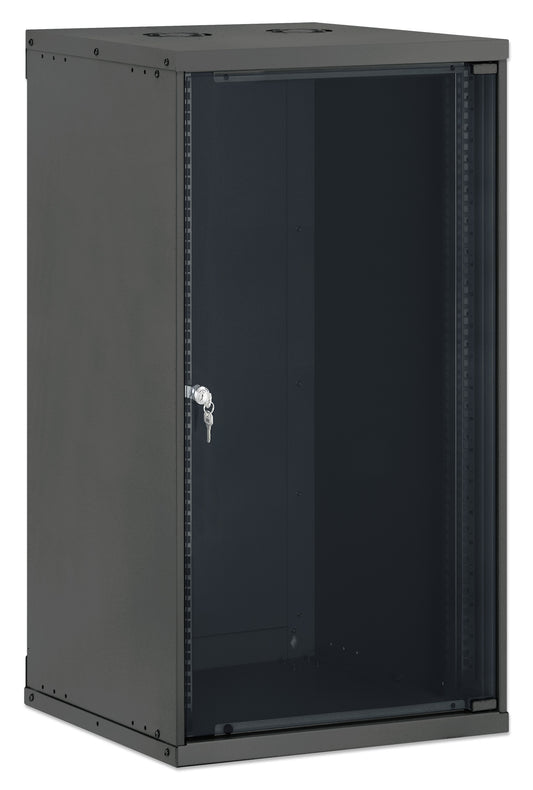 20U 19" Wall Mount Network Cabinet, Basic Line, 560 mm Depth, Black Image 2