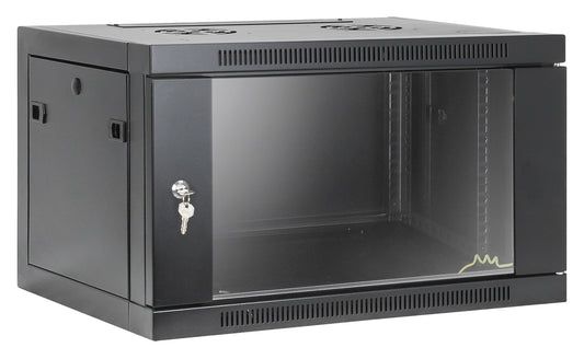 6U 19" Toolless Wall Mount Network Cabinet, 450 mm Depth, Black Image 2