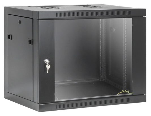 9U 19" Toolless Wall Mount Network Cabinet, 450 mm Depth, Black Image 2
