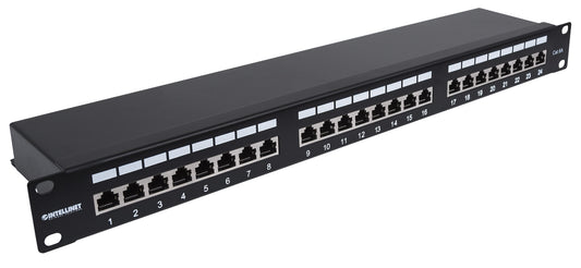 Cat6a 10G Shielded 24-Port Patch Panel, 1U Image 2