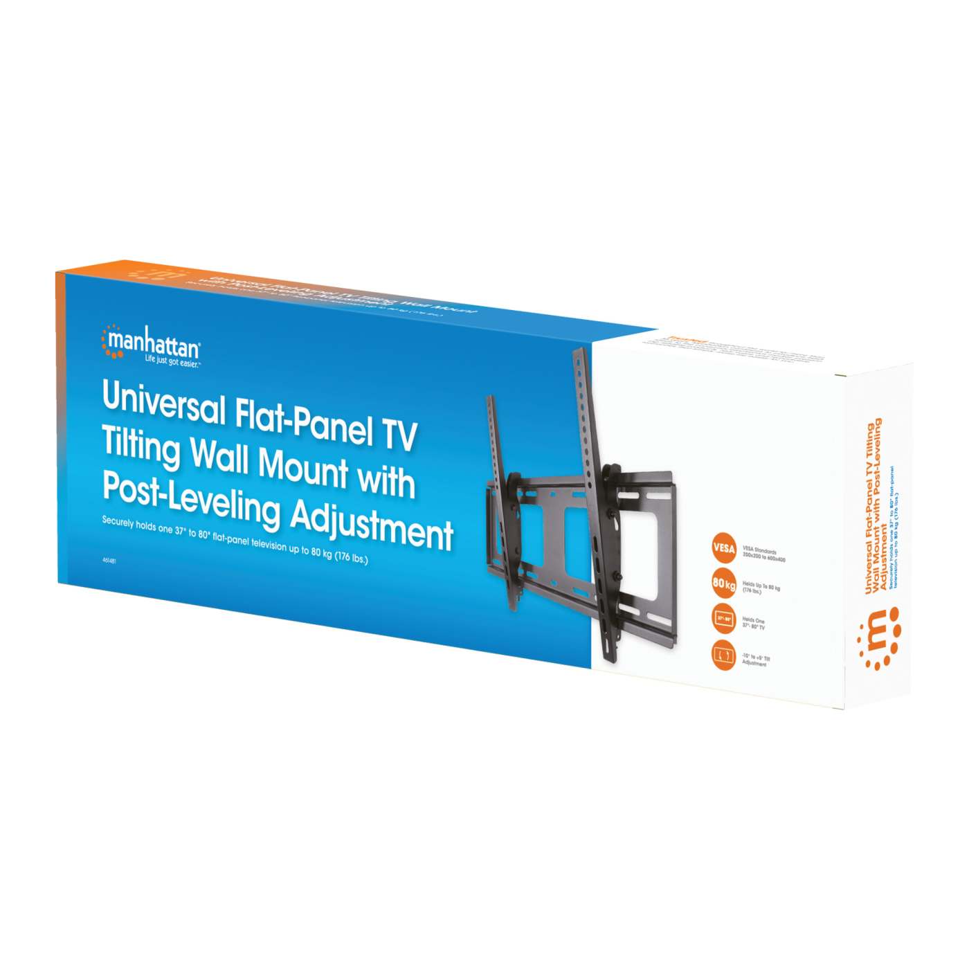 Universal Flat-Panel TV Tilting Wall Mount with Post-Leveling Adjustment Packaging Image 2