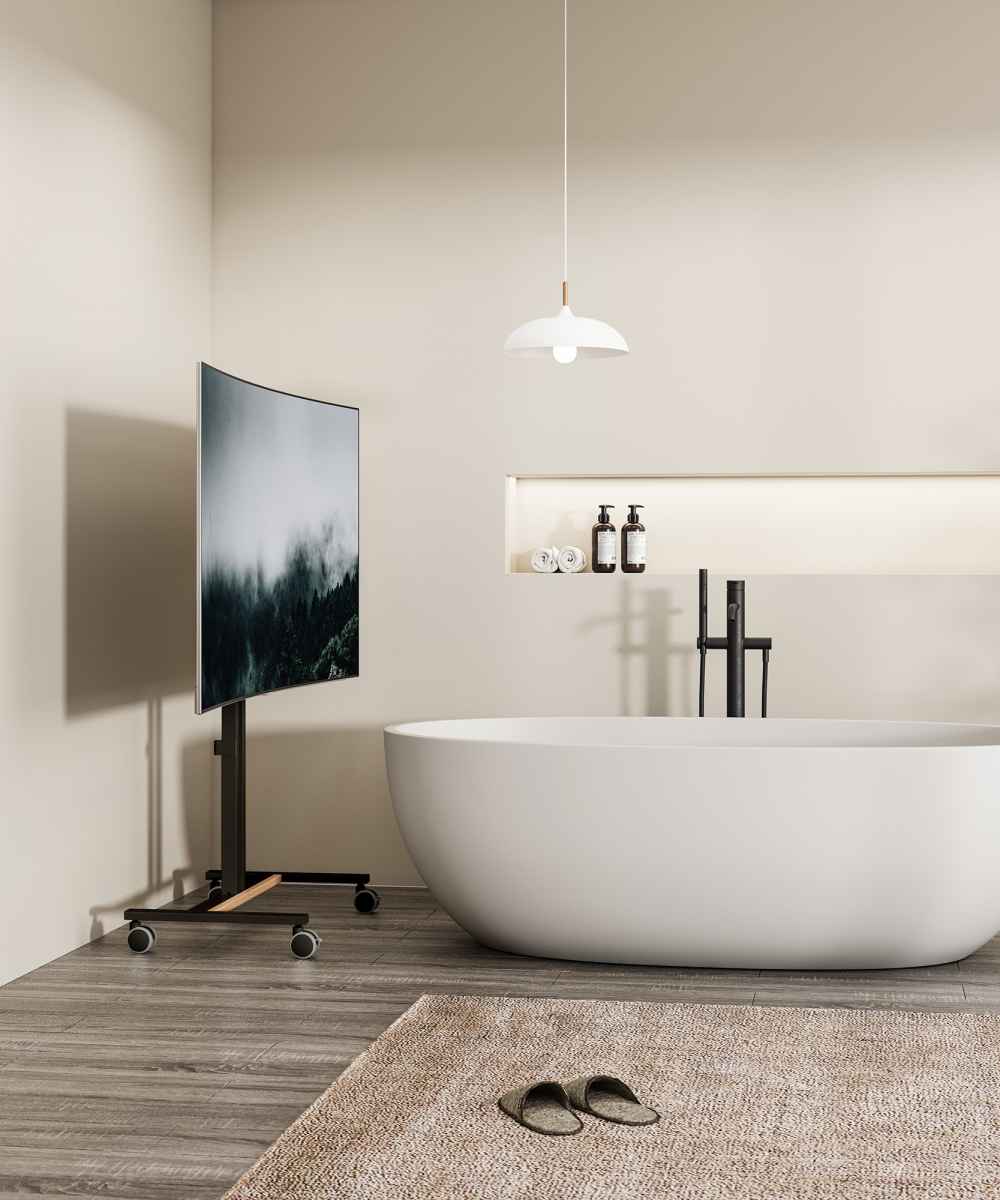 Compact Height-Adjustable TV Cart / Stand Image 15