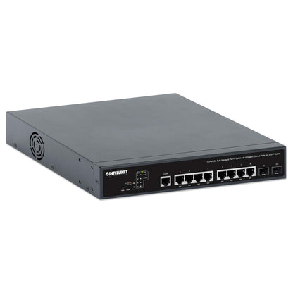 10-Port L2+ Fully Managed PoE++ Switch with 8 Gigabit Ethernet Ports and 2 SFP Uplinks Image 3