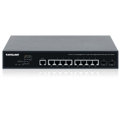 10-Port L2+ Fully Managed PoE++ Switch with 8 Gigabit Ethernet Ports and 2 SFP Uplinks Image 6