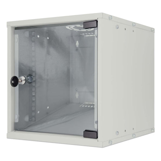 10" Wallmount Cabinet, 6U, 300 mm (11.8 in.) Depth, Gray Image 1